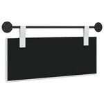 vidaXL Tête de lit suspendue Blanc Tissu