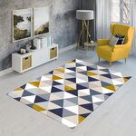 Tapis d'intérieur Triangle 200 x 290 cm - Jaune