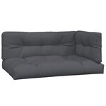vidaXL Salon palette de jardin avec coussins 5Pièces bois d'acacia massif