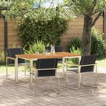 vidaXL Ensemble de salle à manger pour jardin 5 Pièces
