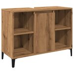 vidaXL Armoire d'évier chêne artisanal 80x33x60 cm bois d'ingénierie