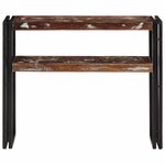 vidaXL Table console 90x30x75 cm Bois de récupération massif