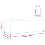 vidaXL Housse pour mobilier d'extérieur Noir 300 x 110 x 70 cm 600D