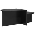 vidaXL Table basse Chêne noir 100 x 50 x 40 cm Bois d'ingénierie