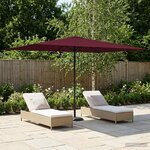 vidaXL Parasol de jardin 200 x 300 cm Polyester Rectangulaire Bordeaux