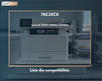 Qualitoner x1 toner 70c2xc0 cyan compatible pour lexmark