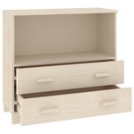 vidaXL Buffet HAMAR Marron miel 85x35x80 cm Bois massif de pin