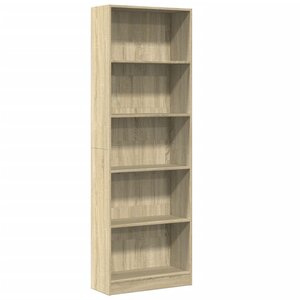 vidaXL Bibliothèque chêne sonoma 60x24x176 cm bois d'ingénierie