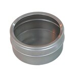 10 boîtes métalliques à couvercle transparent 5 3 x 2 5 cm