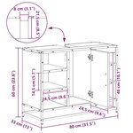 vidaXL Cabinet de salle de bain Chêne artisanal 80 x 33 x 60 cm