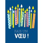 Grande carte anniversaire fais un voeu ! - draeger paris