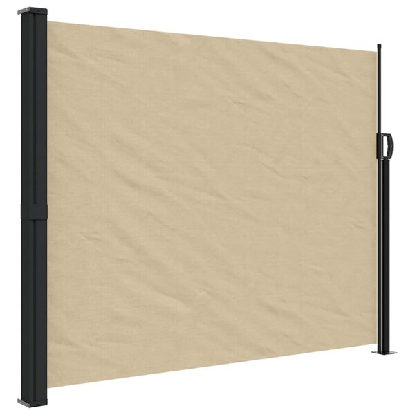 vidaXL Auvent latéral rétractable beige 160x500 cm