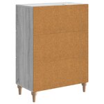 vidaXL Buffet Sonoma gris 66 x 34 5 x 90 cm Bois d'ingénierie