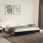 vidaXL Cadre de lit Noir 180 x 200 cm Velours