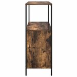 vidaXL Meuble de salle de bain avec étagères chêne fumé 76 5x35x95 cm