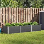 vidaXL Lit surélevé de jardin Gris 300x100x54 cm WPC