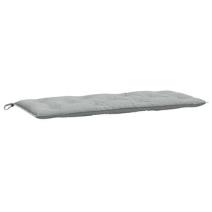 vidaXL Coussin de banc de jardin gris clair mélangé 120x50x7 cm tissu
