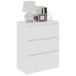 vidaXL Buffet Blanc 60x35x76 cm Bois d'ingénierie