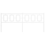 vidaXL Tête de lit métal blanc 200 cm