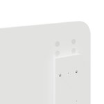 vidaXL Tête de lit Blanc Brillant 120 cm Bois d'ingénierie