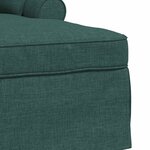 vidaXL Chaise lounge avec jupe Vert foncé 91 x 157 x 91 cm tissu