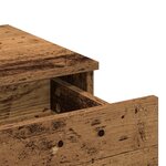 vidaXL Table de maquillage avec LED en bois ancien 100x40x120 cm