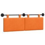 vidaXL Tête de lit suspendue Tissu en velours côtelé