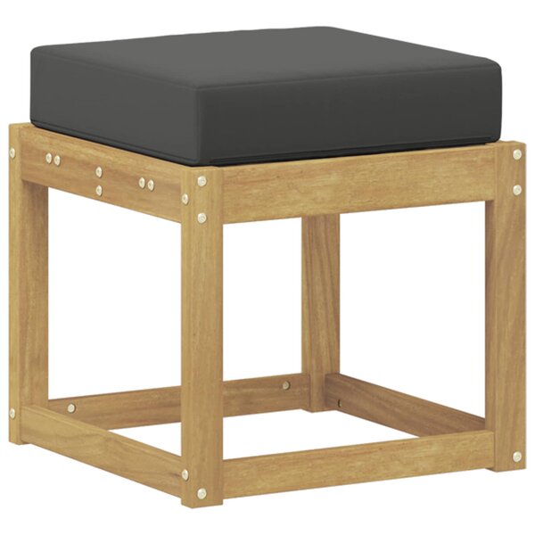 vidaXL Banc de Jardin Bois d'Acacia Massif Blanc