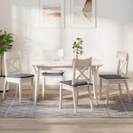 vidaXL Coussins de siège 4 Pièces Gris foncé 40 x 40 x 3 cm