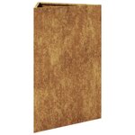 vidaXL Jardinière triangulaire 50x43x75 cm acier corten