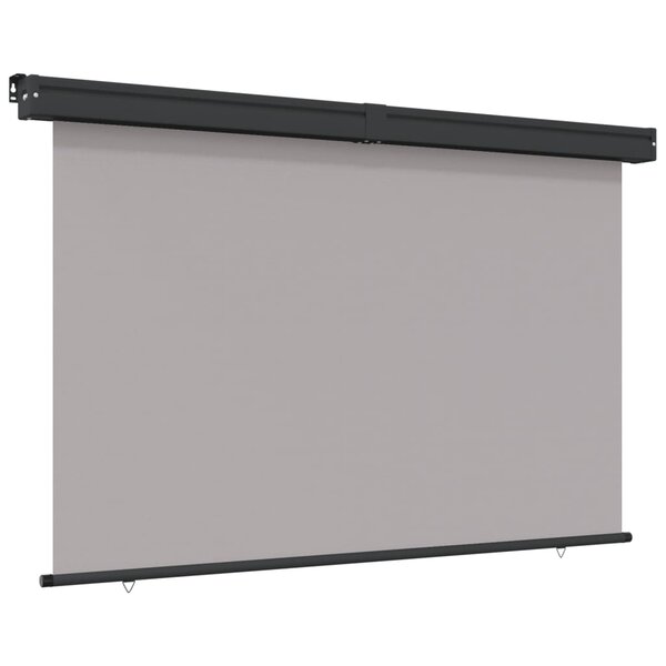 vidaXL Auvent latéral de balcon gris foncé 165x250 cm