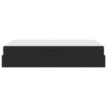 vidaXL Lit avec rangement et matelas Noir 120 x 190 cm Velours