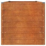 vidaXL Lit surélevé de jardin rouillé 160x80x77 cm acier corten