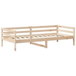 vidaXL Ensemble de lit de jour et de banc et toit 90x200 cm pin massif