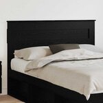 vidaXL Tête de lit Chêne noir 160 cm Bois d'ingénierie