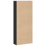 vidaXL Bibliothèque noir 80x30x189 cm bois d'ingénierie