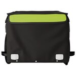 vidaXL Remorque de vélo noir et vert 30 kg fer