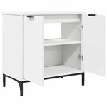 vidaXL Ensemble de mobilier de salle de bain avec tiroir 3 Pièces Blanc