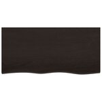 vidaXL Étagère de vasque murale acier et bois de chêne massif