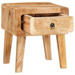 vidaXL Tables d'appoint Marron 40 x 32 x 46 cm bois de manguier massif