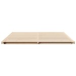 vidaXL Cadre de lit surélevé Marron 180 x 210 cm Bois massif en pin