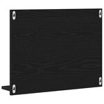 vidaXL Miroir de salle de bain chêne noir 60x10 5x45cm bois ingénierie