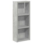 vidaXL Armoire murale de salle de bain Gris Béton 20 x 10 x 50 cm
