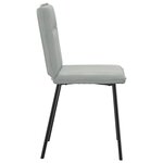 vidaXL Chaises à manger lot de 2 Gris clair Velours