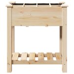 vidaXL Cache-pot de jardin avec étagère Beige 71 x 37 x 76.5 cm