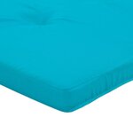 vidaXL Coussin de chaise 2 Pièces Turquoise 58 x 77 x 4.5 cm Tissu Oxford