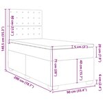 vidaXL Sommier à lattes de lit avec matelas Vert foncé 90x200 cm