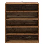 vidaXL Armoire à chaussures vieux bois 60x35x70 cm bois d'ingénierie