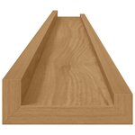 vidaXL Étagère Murale 4 Pièces Marron 100 x 9 x 3 cm Bois d'ingénierie