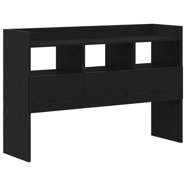 Buffet noir en chêne vidaXL 105x30x70 cm en bois d'ingénierie